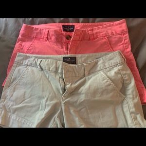 Two American eagle size 6 shorts